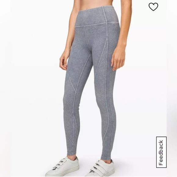 lululemon athletica Pants - Wunder Under High-Rise Tight Snow Washed Ribbed 28"